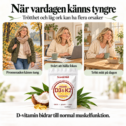 D3 + K2 – För årets mörkare dagar